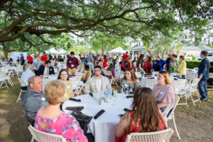 Each spring, Nicholls hosts an event that allows donors to meet with the recipients of their respective scholarships.